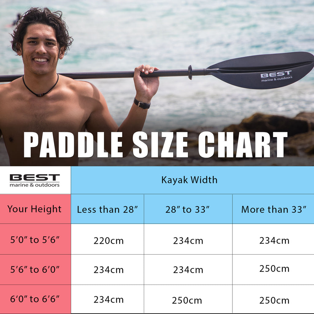 Carbon Fiber Kayak Fishing Paddle | Best Marine & Outdoors